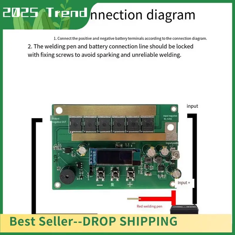 

AD33 HOT 6.5V-16V Lithium Battery Pulse Spot Welding Machine PCB Circuit Board Welding Equipment Spot Welders Pen For 0.1-0.3Mm