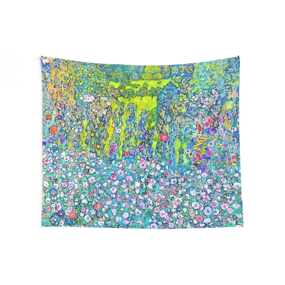 Gustav Klimt Horticultural Landscape with hilltop Tapestry Decoration For Bedroom Room Decoration Korean Style Tapestry