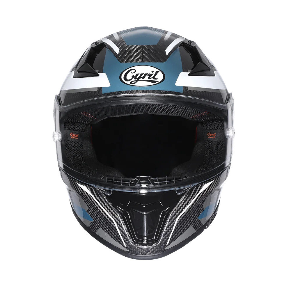 Full Face Motorcycle Helmet, Carbon Fiber Tail Wing Multiple Gear Adjustment, Unisex Helmet DOT ECE Approved