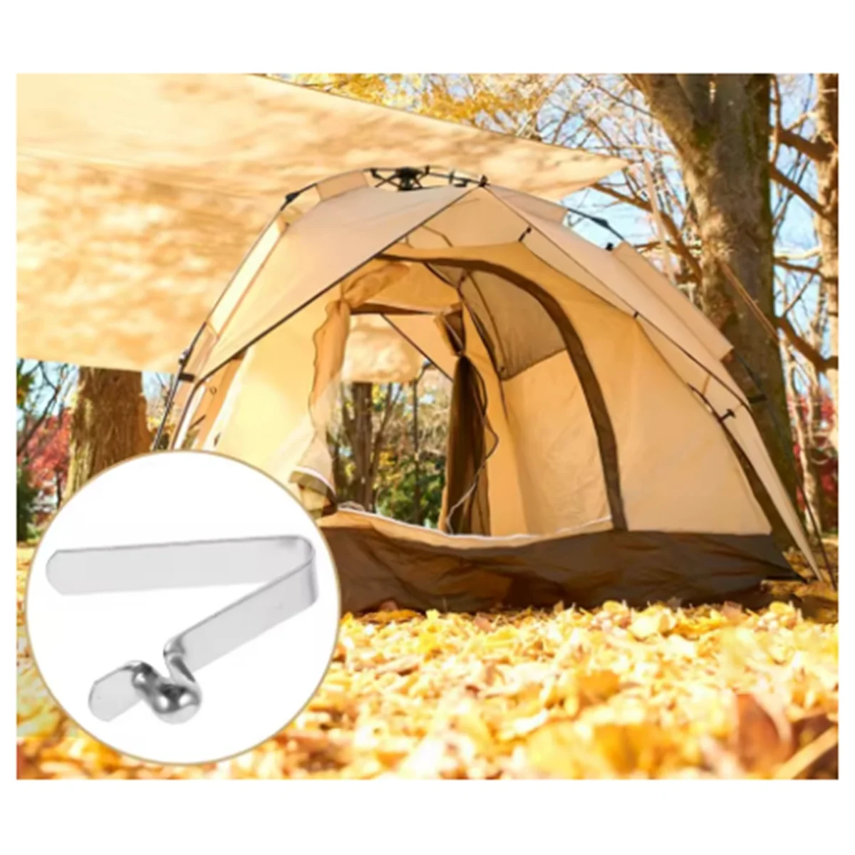 BAAQ 100 Pcs Umbrella Marbles Snaps Corner Buttons Hooks Clips Paddle Spring