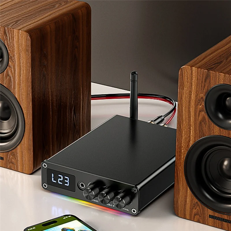 

FFYY-Bluetooth Receiver For Home Stereo Digital Amplifier Board Bluetooth 5.3 Amplifier EU Plug
