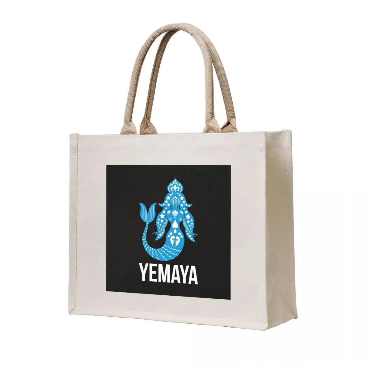 

Santeria Yoruba African Goddess Veve Orisha Yemaya print Tote Bag Canvas stote bag Shopping bags Custom bag