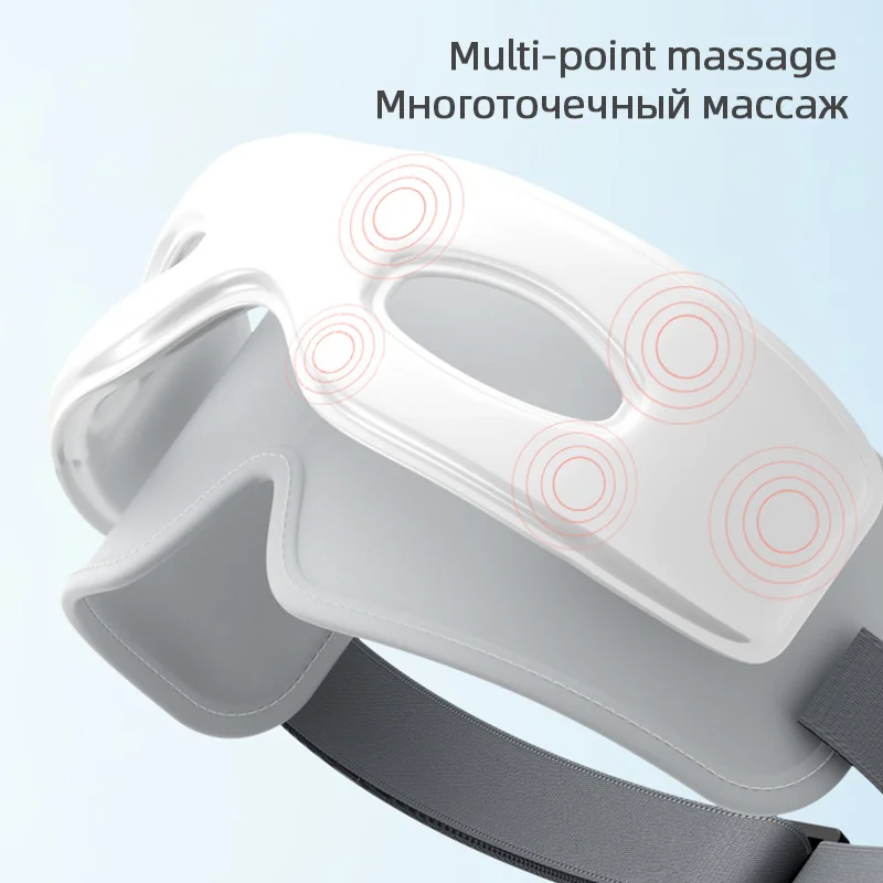 Eye Massager Heating Eyes Mask With Music Airbag Massage For Migraines, Dry Eye, Eye Strain, Dark Circles Relief Improve Sleep