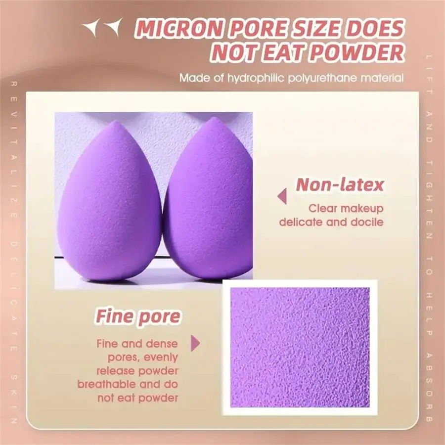 8 Pieces of Mini Makeup Sponge Puff for Concealer Foundation Liquid Facial Makeup Puff Makeup Sponge