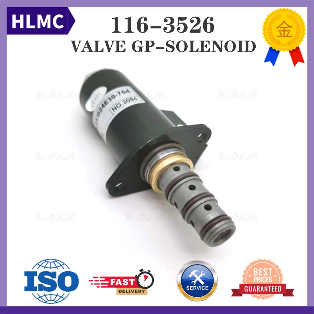 

Excavator E320B E325B CA1163526 116-3526 1163526 315-4412 3154412 Swing Motor Solenoid Valve KWE5K-31/40E30-701A