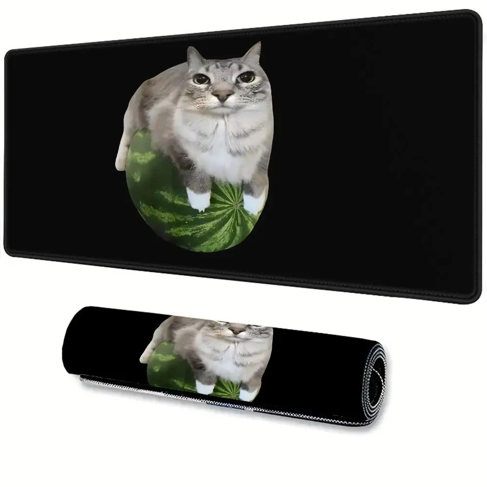 

Silly Funny Cat Hallowe Mouse Pad Non-slip Thickened Large Writing Lockedge Gaming Cushion Office Student HYBXAXC