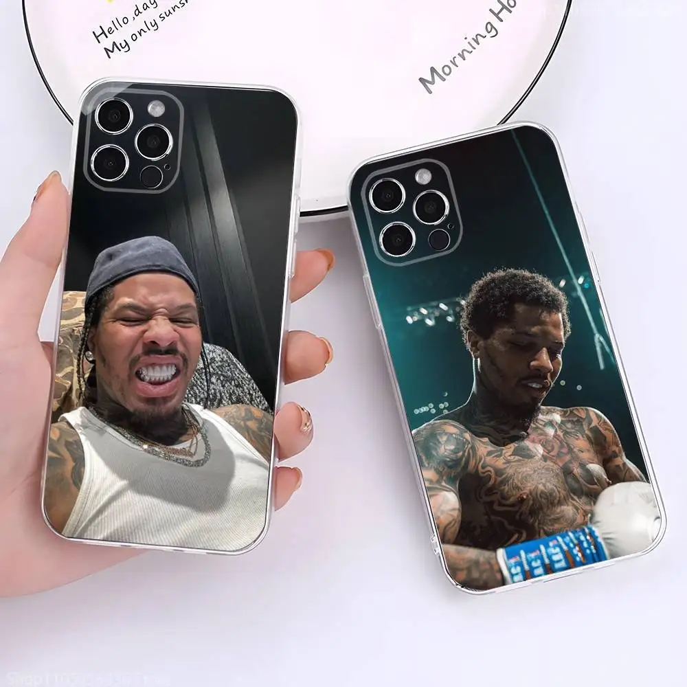 

G-Gervonta Boxer D-Davis Phone Case For iPhone 17,16,15,14,13,12,11 Pro,Max,Plus,X,XS,XR,SE4,E Mini Transparent Soft Cover