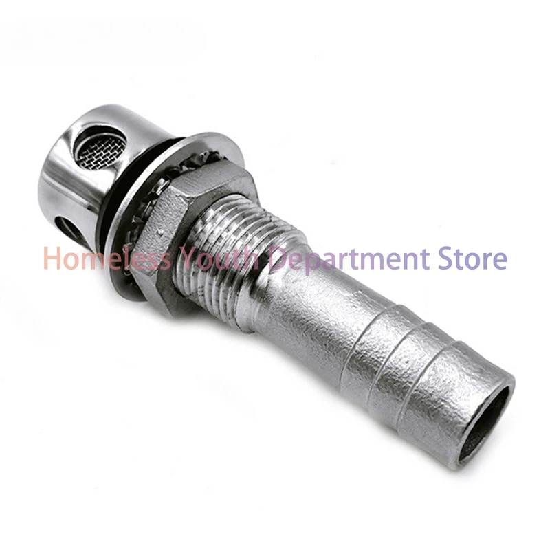Marine 316 stainless steel straight air vent, 16MM, yacht hardware air vent, water tank, fuel tank exhaust