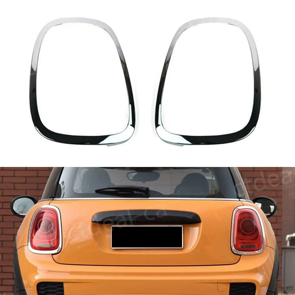 Chrome Rear Light Frame Tail Light Surround Trim Ring Cover For BMW Mini Cooper S F55 F56 F57 2013-2019 51712285495 51712285496