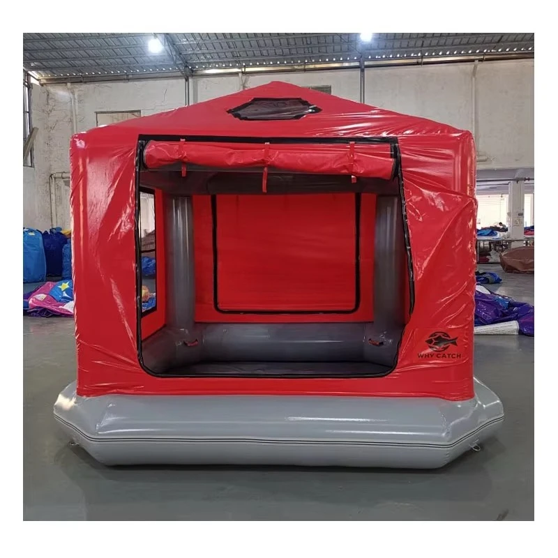 

Outdoor PVC Dock Island Inflatable Shoal Family Camping Water Boat Raft Tent Inflatable Floating Tent
