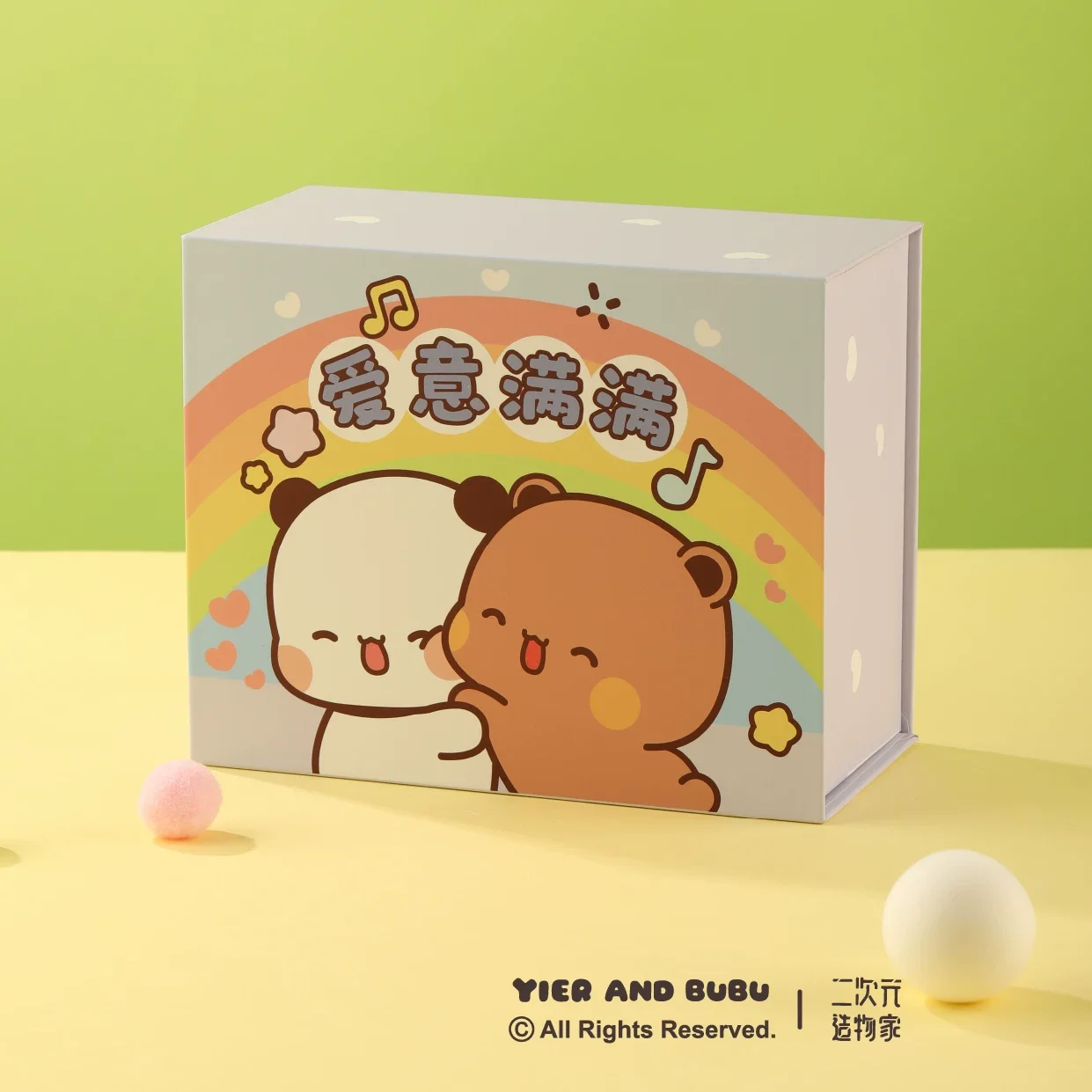 

Yier And Bubu Original Panda Bubu And Dudu Couples Gift Box Cute Storage Box For Dolls Christmas New Year Valentines Day Present