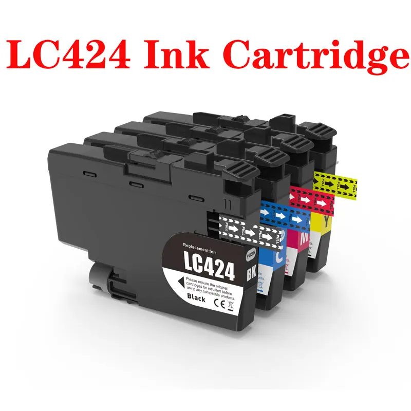 For Brother LC424 Ink Cartridge for Brother DCP-J1200W DCP-J1200WE  J1200 J1200W J1200WE Printer Cartridges