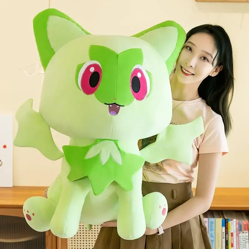 

80CM Super Big Size Pokémon Elves Cartoon Characters Sprigatito Doll Toys Kawaii Room Decoration Toys Children's Holiday Gifts