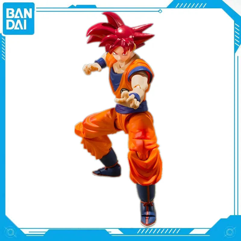 

Anime Dragon Ball Z S.H.Figuarts SUPER SAIYAN GOD SON GOKU Original Toys PVC SHF Action Figure 16CM Collector Doll