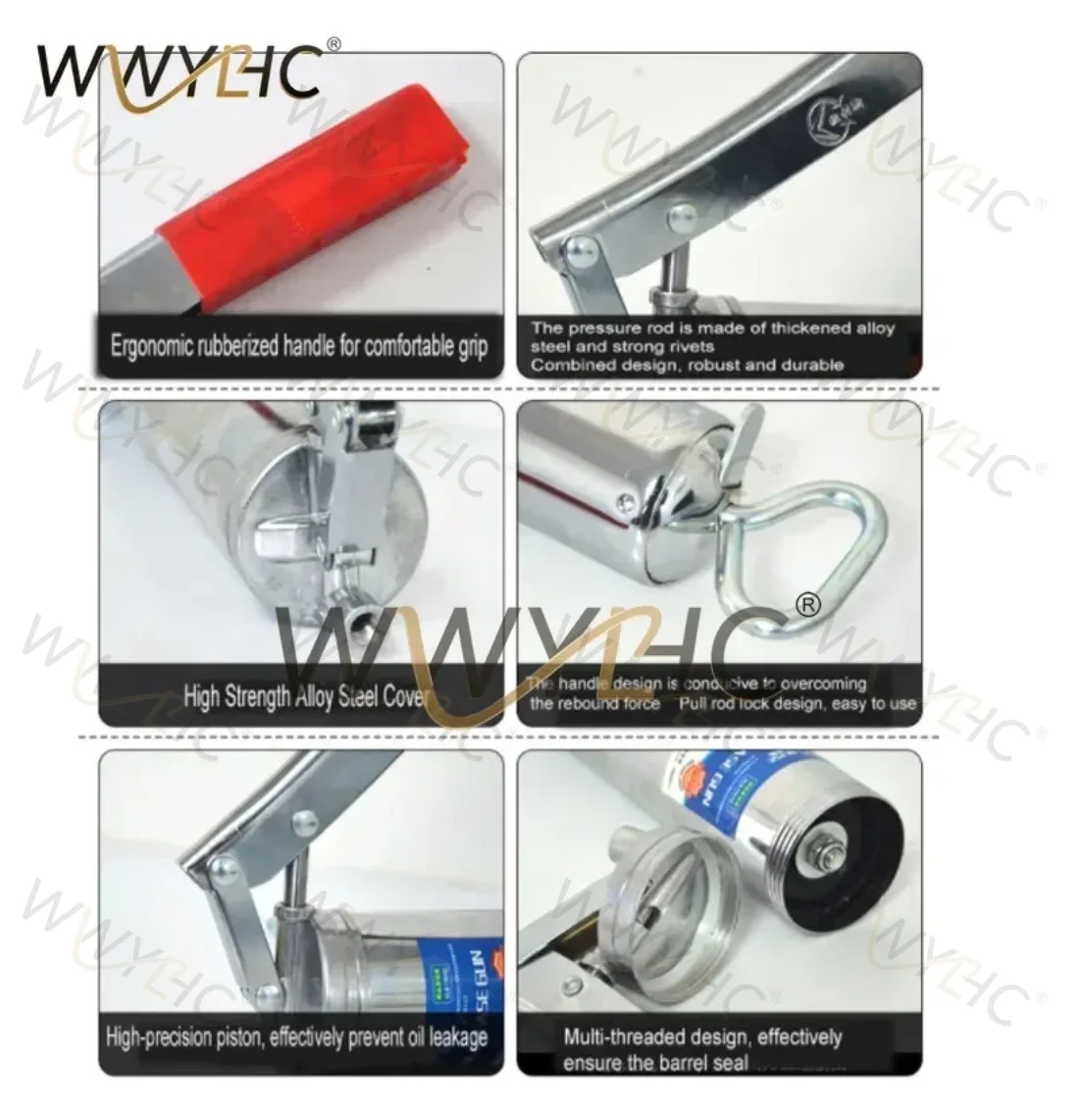 400CC Grease Gun Manual Grease Gun Oil Injection Tool Strength Alloy Steel Vehicle Maintenance and Repair Tools New