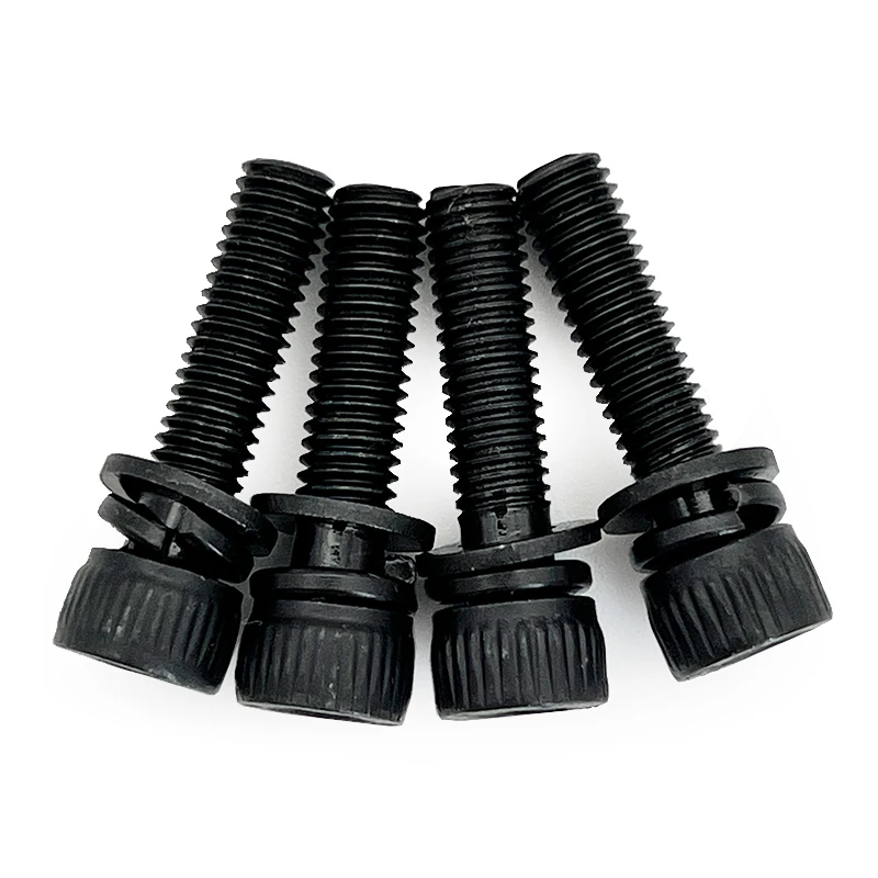 정원 전동 공구 하드웨어 패스너 4개 M5*20mm 육각형 소켓 볼트(스프링 패드 및 플랫 패드 포함)