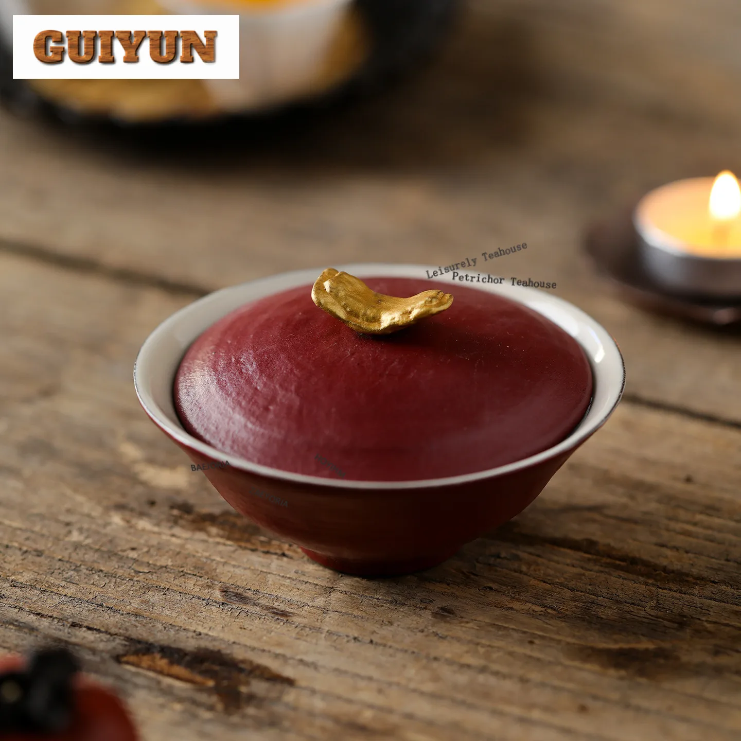 

90ml Hawthorn Red Gaiwan Ancient Hand Grasping Bowl Tea Tureen Tea Bowl With Lid Kit Tea Maker Cover Bowl Tableware Collection