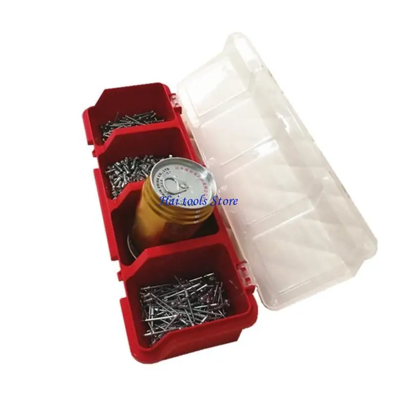 X37E Plastic Compartment with Cover Hardware Tool Box for Case ToolBox Parts Storage