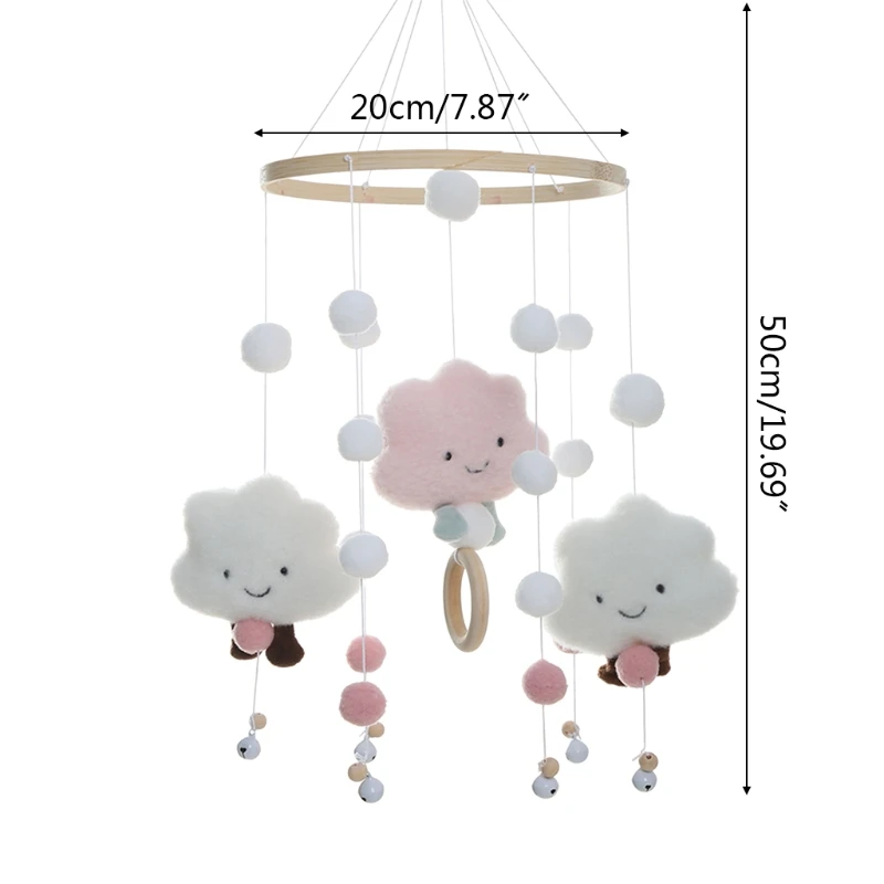 Hängende Verzierung, Baby-Bettglocke, rotierender Haarball, Wolke, Windspiel, Rassel-Anhänger