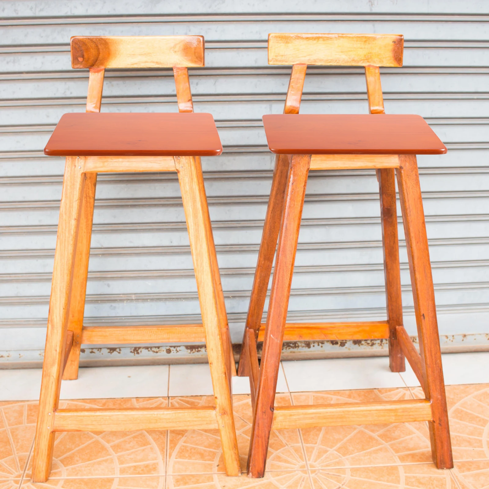 

Wooden Square Stool Seat Replacement 33x25cm Sturdy Home Restaurant Counter Stools Wooden Parts Accessories