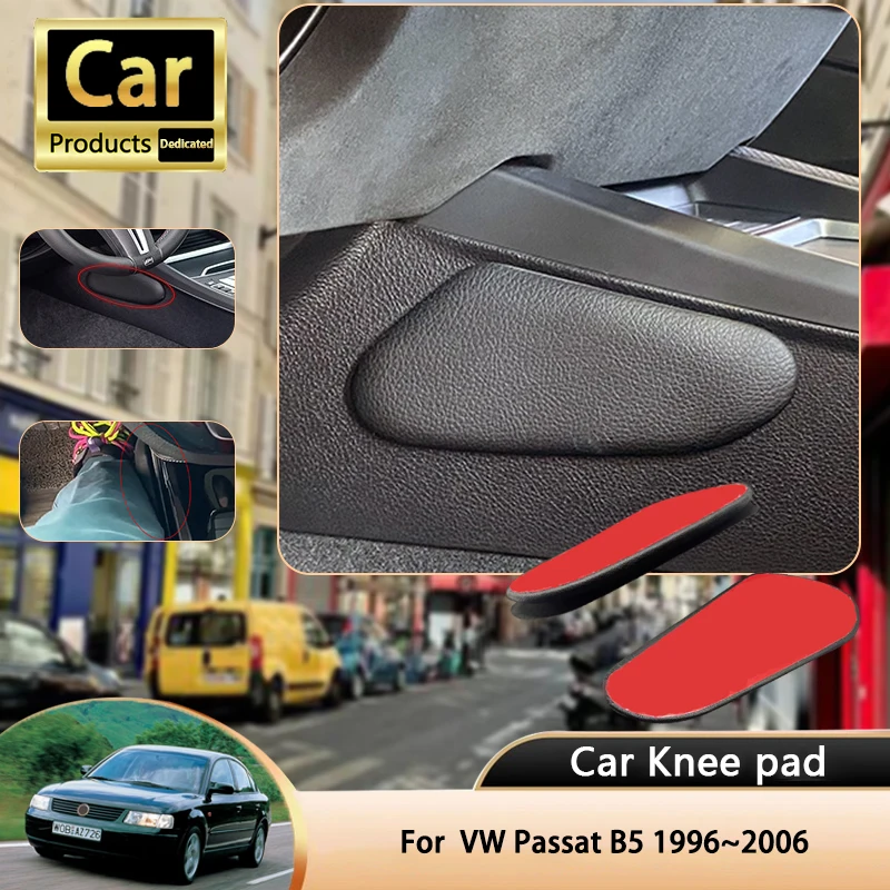 

Для Volkswagen VW Passat B5 1996 ~ 2006 1996 1997 автомобильный наколенник для ног из искусственной кожи, центральные подушки для отдыха, подушка для поддержки бедра