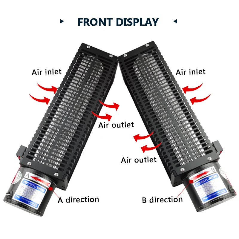 60 Kipas aliran silang/cross flow fan AC220V CYF-06031 kipas pembuangan drum strip panjang dengan volume udara tinggi dan kebisingan rendah.