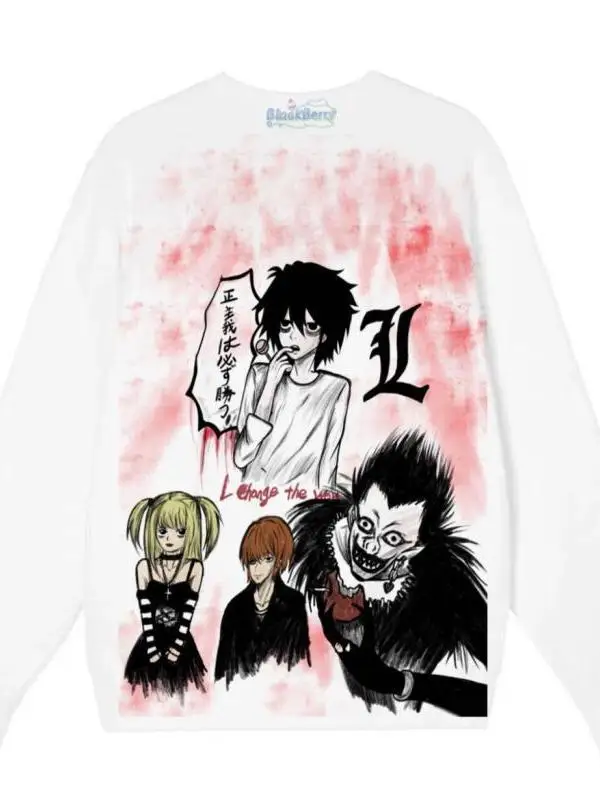 

Loose Long Sve T-irt Couple Hoodies Millennium Subculture Pure Love Warrior "Justice Must Win" New Century Faion Set