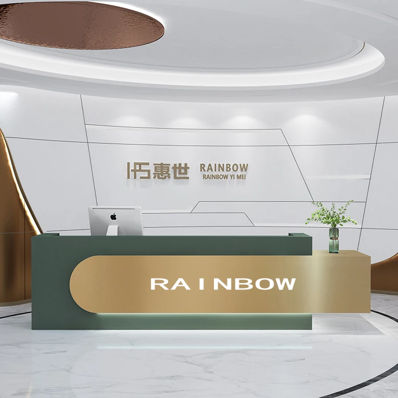 Massage Commercial Modern Counter Nail Office Reception Luxury Stand Counter Cashier Checkout Theke Rezeption Office Furniture