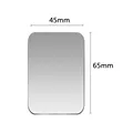 1pc Silver Retangle