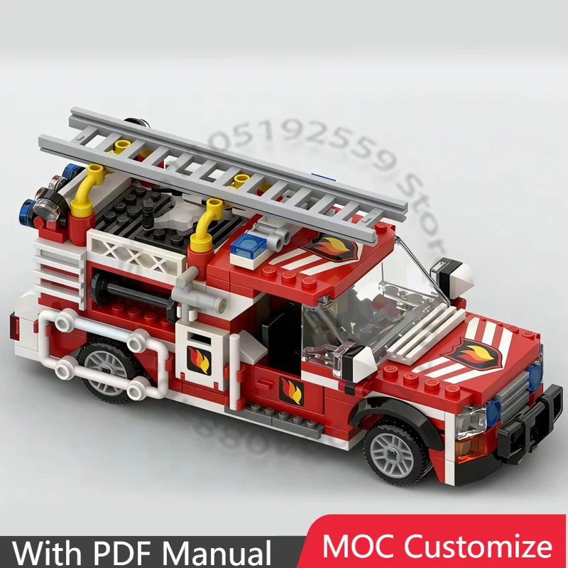 

Набор из 245 деталей: Гоночный автомобиль скорой помощи (MOC), модульный конструктор, креативный дизайн, развивающая игрушка для самостоятельной сборки, подарок на праздник