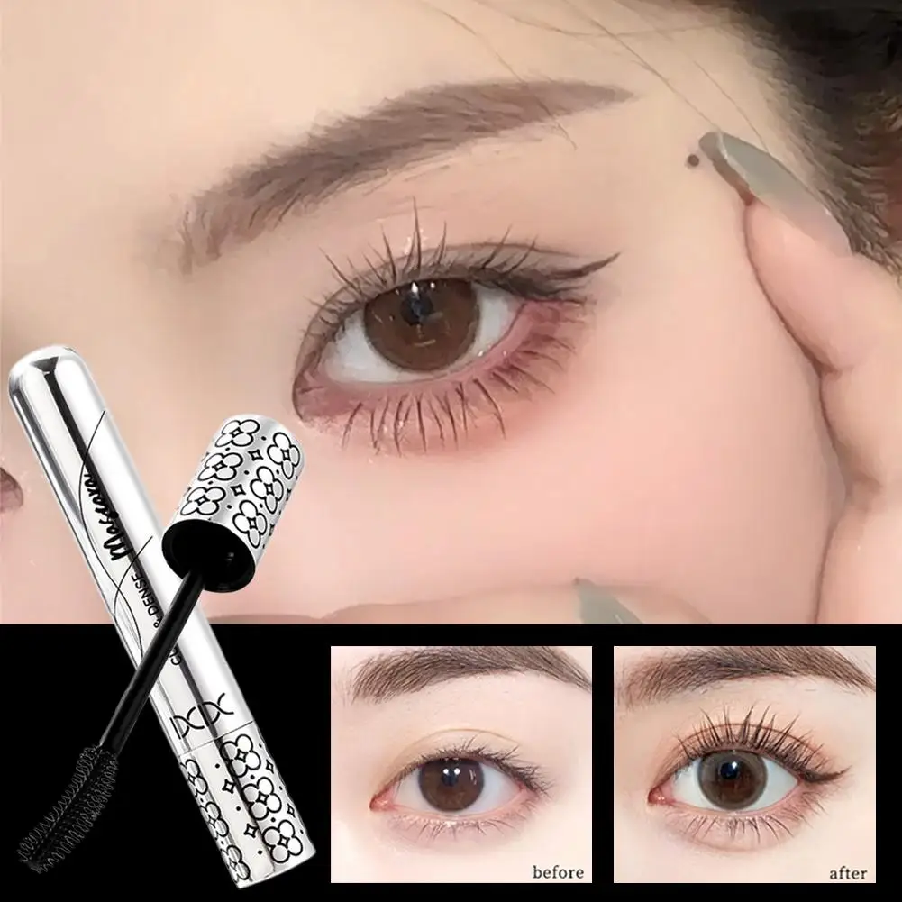 黒マスカラ美容メイクカーリングラッシュまつげエクステンションボリューム化粧品防水長持ち液体マスカラ K6G5