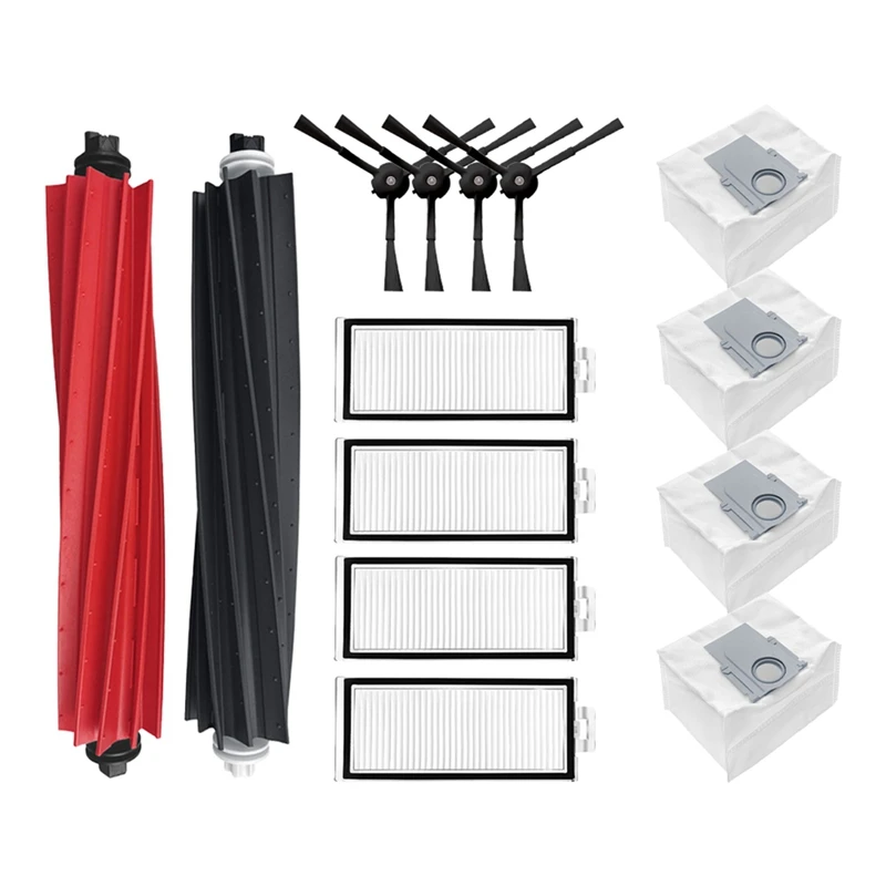 

Новый для Roborock Q5 MAX+/Q5 Duoroller + сменная основная боковая щетка HEPA-фильтр, мешки для пыли, запасные части, аксессуары