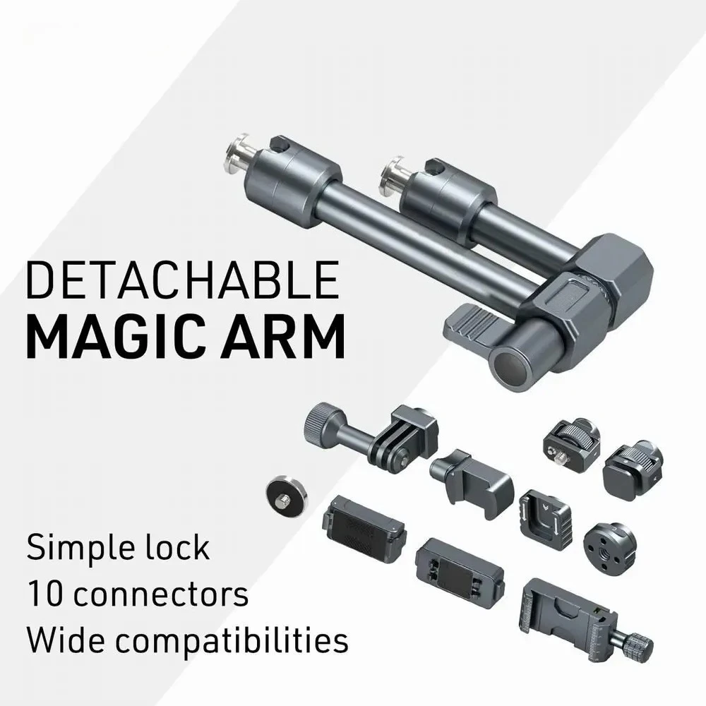 Large Magic Arm Dual-Head Multi-Function Bracket for Monitor Camera Phone Tripod Cage Extension