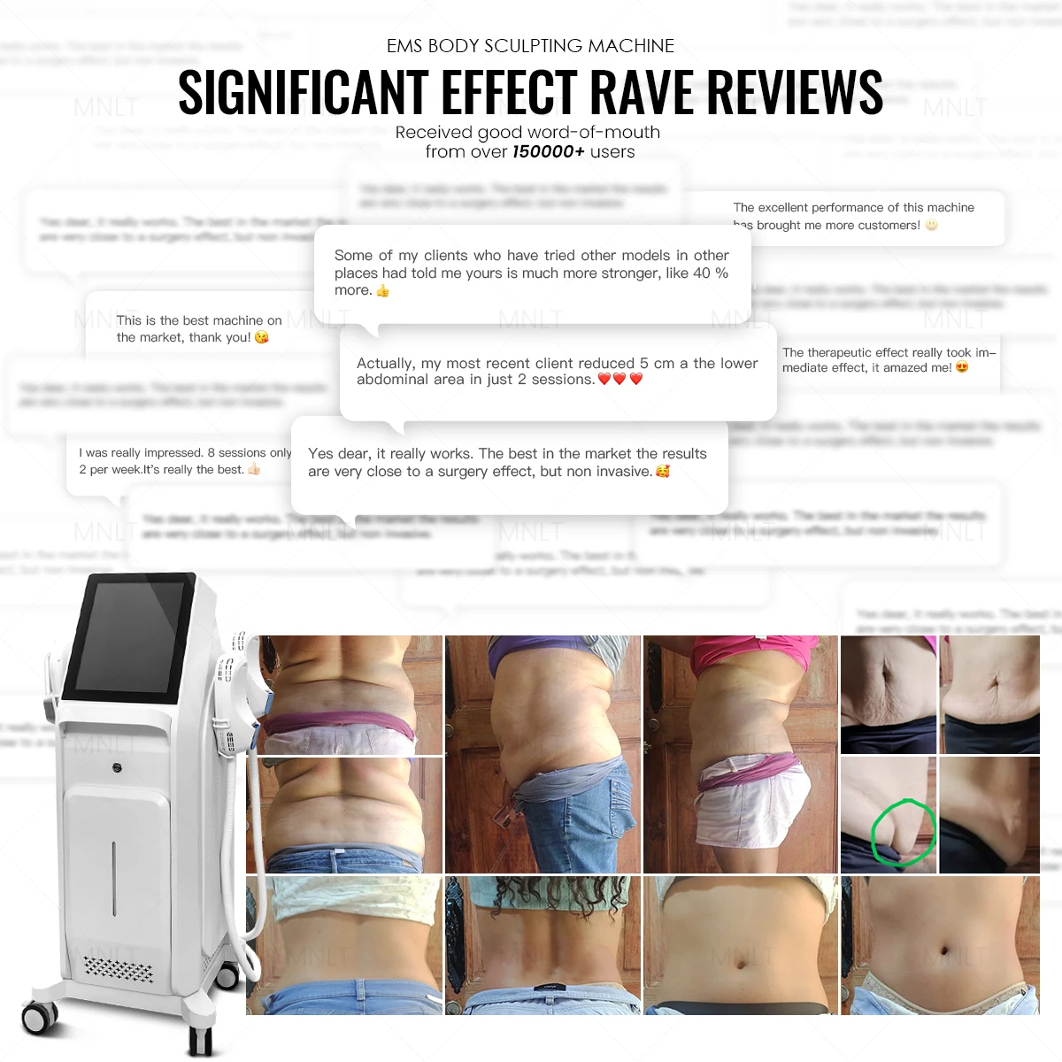 Elektromagnetische 4-Griff EMS – Ems Body Sculpting Machine Emslim Bewertung und Preis
