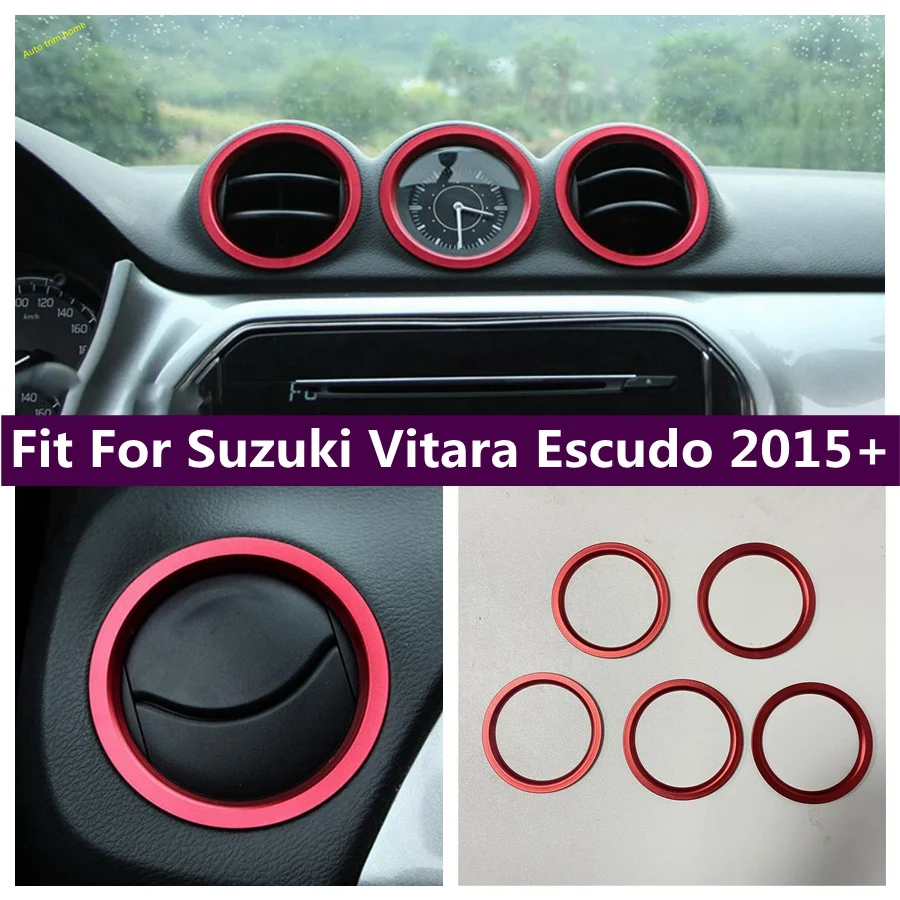 

Front Air Conditioner Vent Frame Cover Trim Dashboard AC Outlet Decor Frame For Suzuki Vitara Escudo 2015 - 2022 Car Accessories