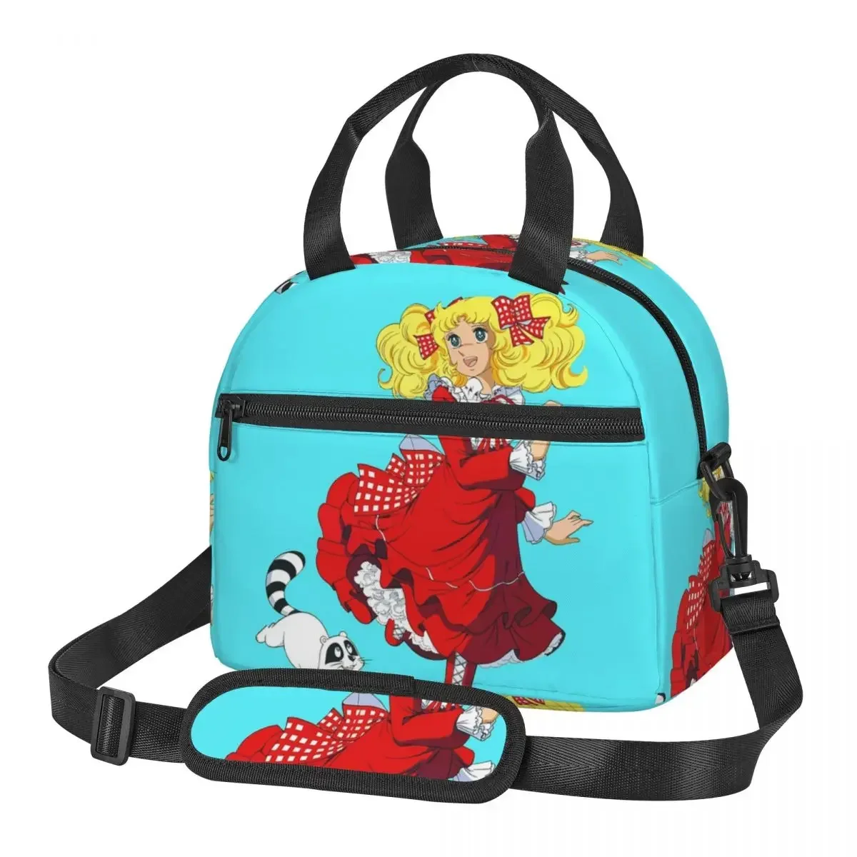 

Candy Candy Snow Capucin Lunch Bags Insulated Bento Box Portable Lunch Tote Picnic Bags Cooler Bag for Woman Kids