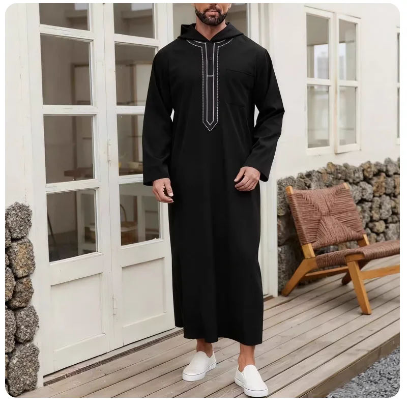 Black hooded B