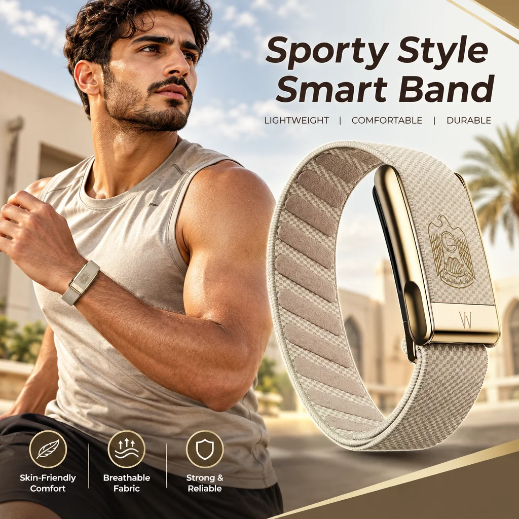 Nylon Woven Strap for WHOOP 5.0, Patterned Elastic Sport Band, Sleep Wristband Replacement with Metal Frame for Men Women