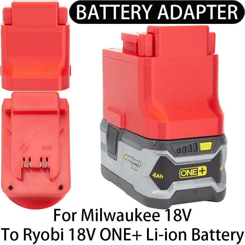 

Adapter/Converter for Milwaukee 18V Li-ion tools to Ryobi 18V ONE+ Li-ion battery adapter power tool accessories