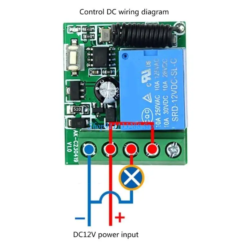 G88D DC12V 10A Single Channel Relays Module Receiver Wireless Remote Control Switches