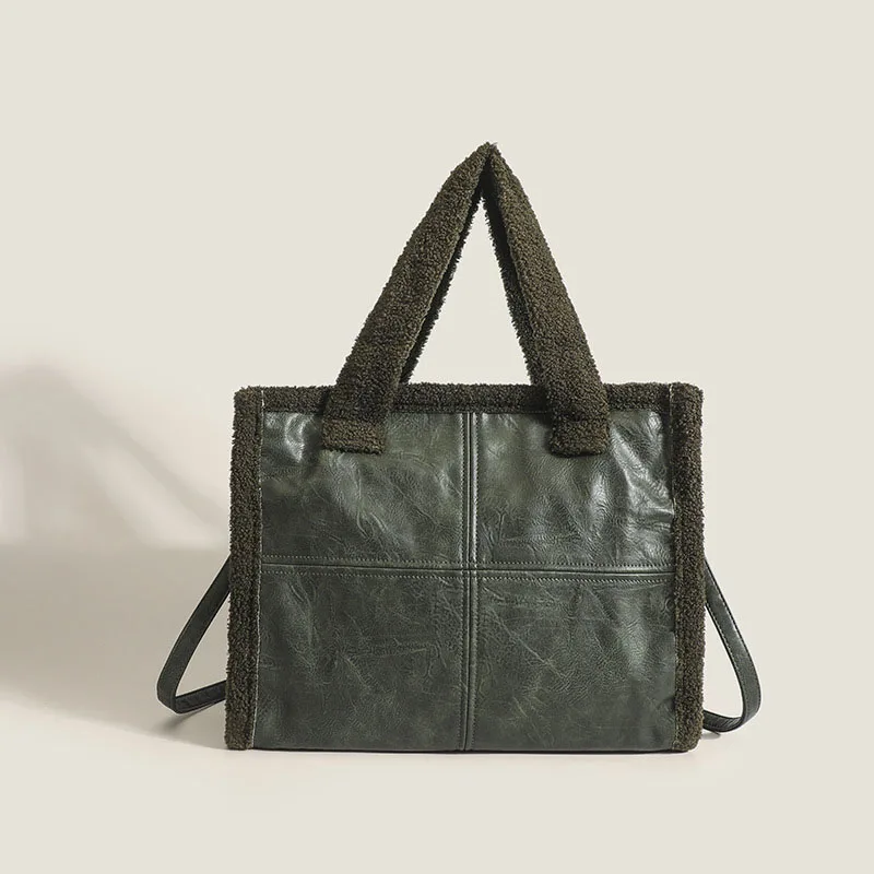 Bolsos de mensajero cruzados de diseñador de lujo de gran capacidad de cuero Artificial, bolsos de hombro con letras, bolso de mano para ordenador portátil para mujer