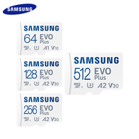 SAMSUNG TF Card EVO Plus with Adapter 64GB 128GB 256GB 512GB MicroSDXC Read 130MB/S Micro SD Card Suitable Smart Phone Camera