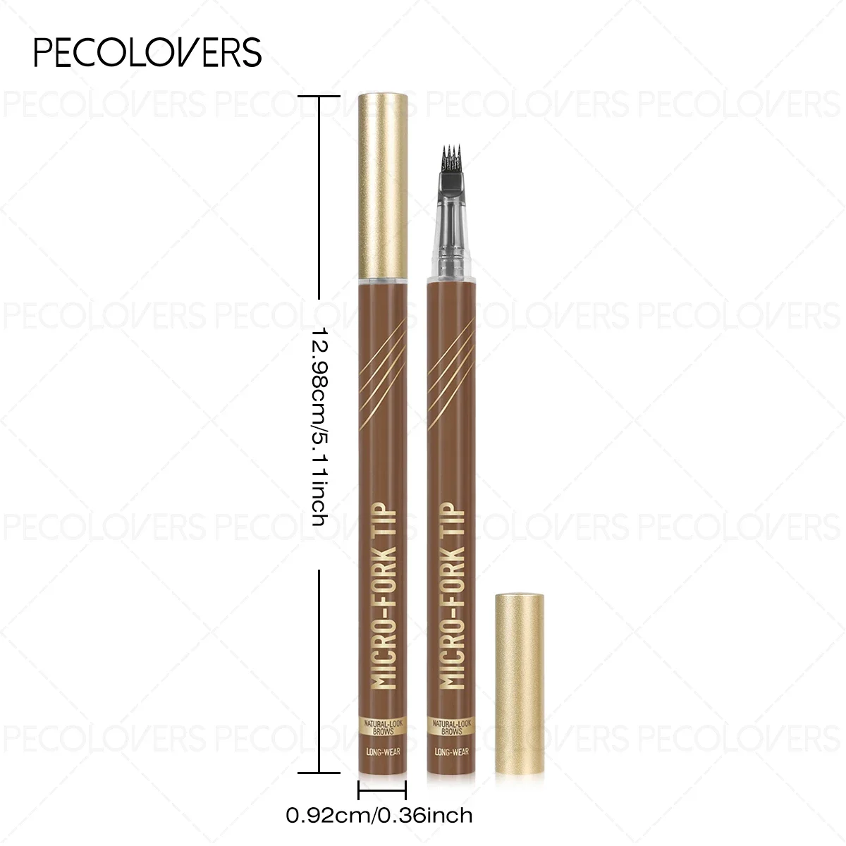 1 lápiz de cejas de cuarto de tenedor, resistente al agua, naturalmente suave, duradero, de secado rápido, adecuado para maquillaje de Navidad y Halloween