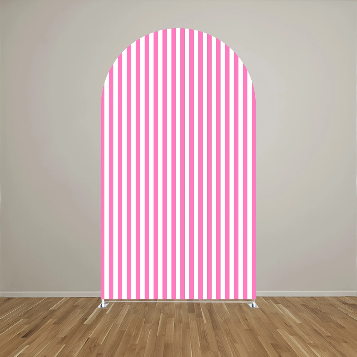 Strawberry Pink Arch Backdrop Cover for Baby Birthday Baby Shower Wedding Party Decoration,Elastic Fabric,Non-fading Pattern