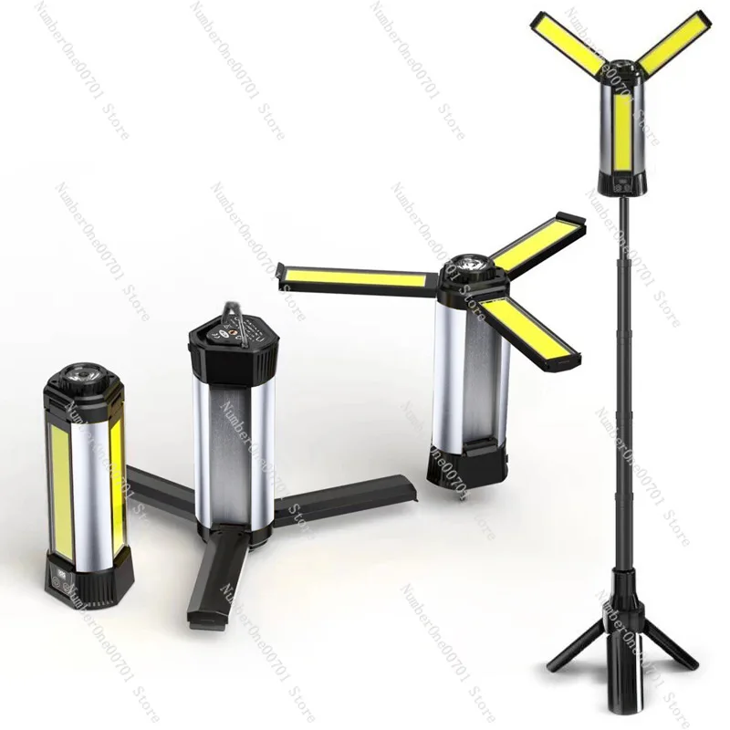 

LED strong light COB built-in battery with magnet can output multi-function digital display work light