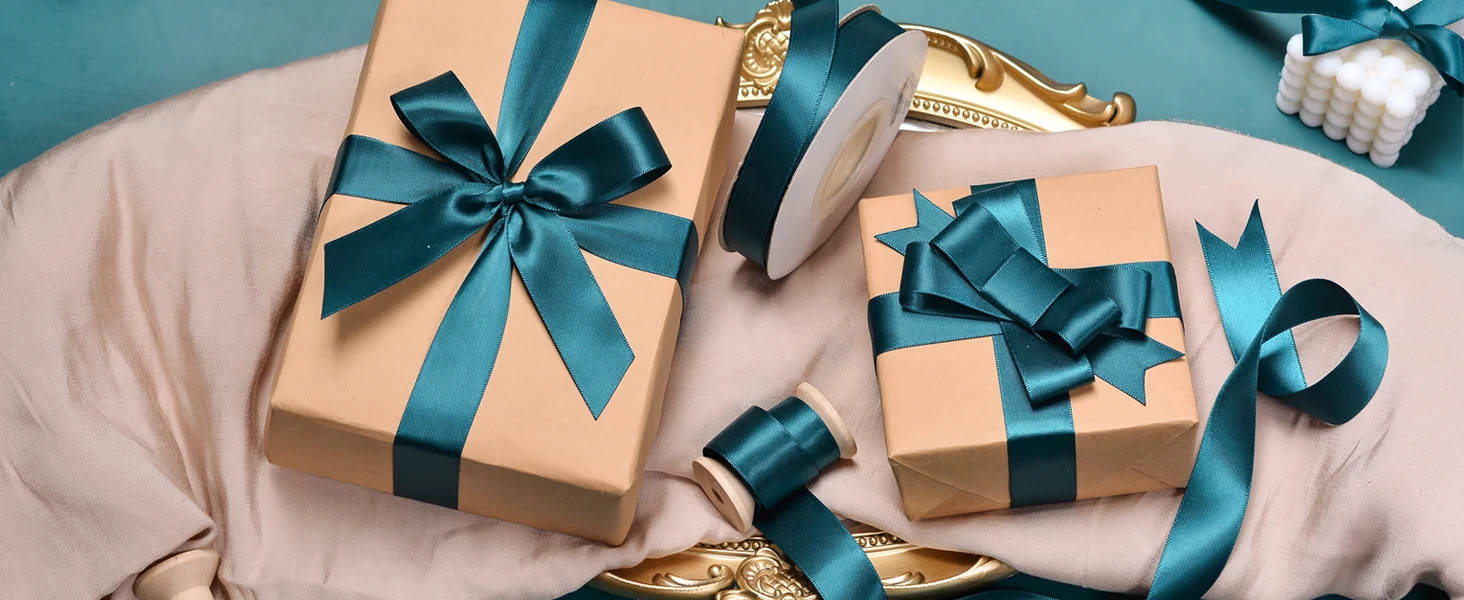 YAMA 25yards/roll Double Face Satin Ribbon 6 9 13 16 25 38 mm Solid Color Ribbons for Handmade Craft Gifts  Wedding Decoration