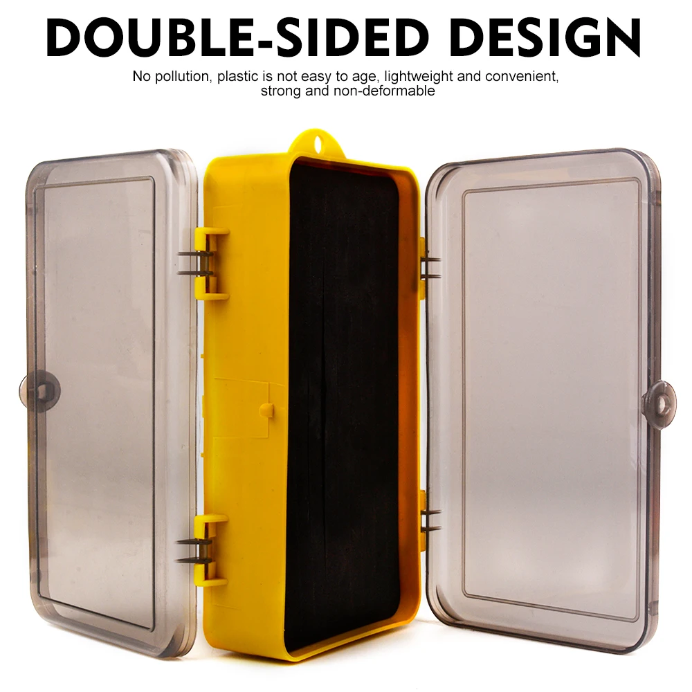 PROBEROS Portable Double Sided Split Bait Box Crank Jig Head Hook Set Fishing Jig Head Lure Soft Bait Fishing Gear Accessories