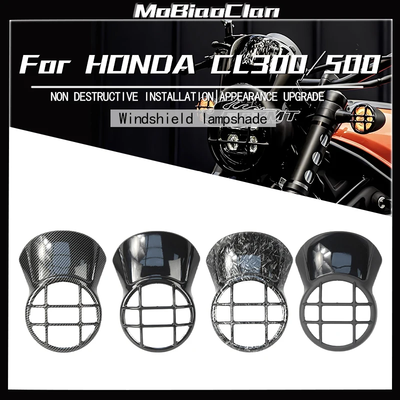 

For Honda REBEL CL300 CL500 CMX300 CMX500 Motorcycle Headlight Protection Protector Headlight Guard Front Lamp Cover