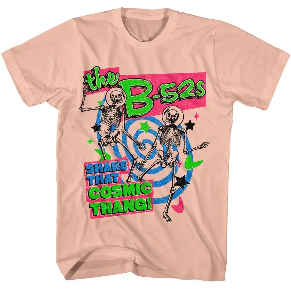 The B52s Shake That Cosmic Thang Peach Music T Shirt