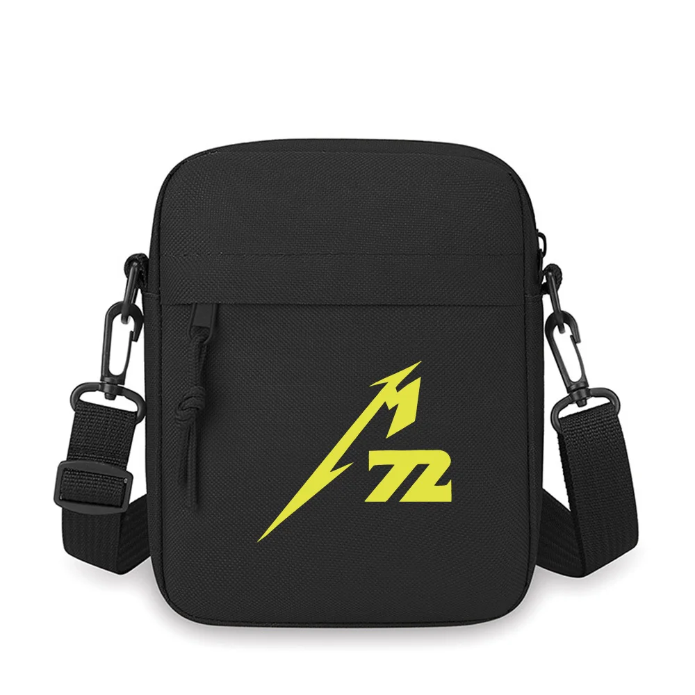 

Abstract letter symbol design metal rock Men Crossbody Bag Single Shoulder Women Cartoon Anime Film Printing Design Unisex